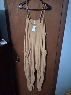 Wishlist Tan Lounge Jumpsuit